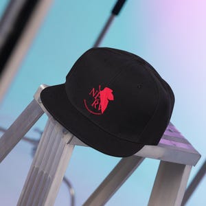 Futuristic Anime Ops Emblem Snapback | Minimalist Mecha Military Logo Hat | Streetwear Cap for Sci-Fi & Japanese Aesthetic Fans