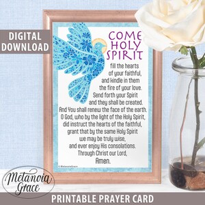Come Holy Spirit Fill the Hearts of Your Faithful, Printable Pentecost ...