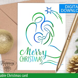 Printable Christian Christmas Cards Set of 3 Religious - Etsy