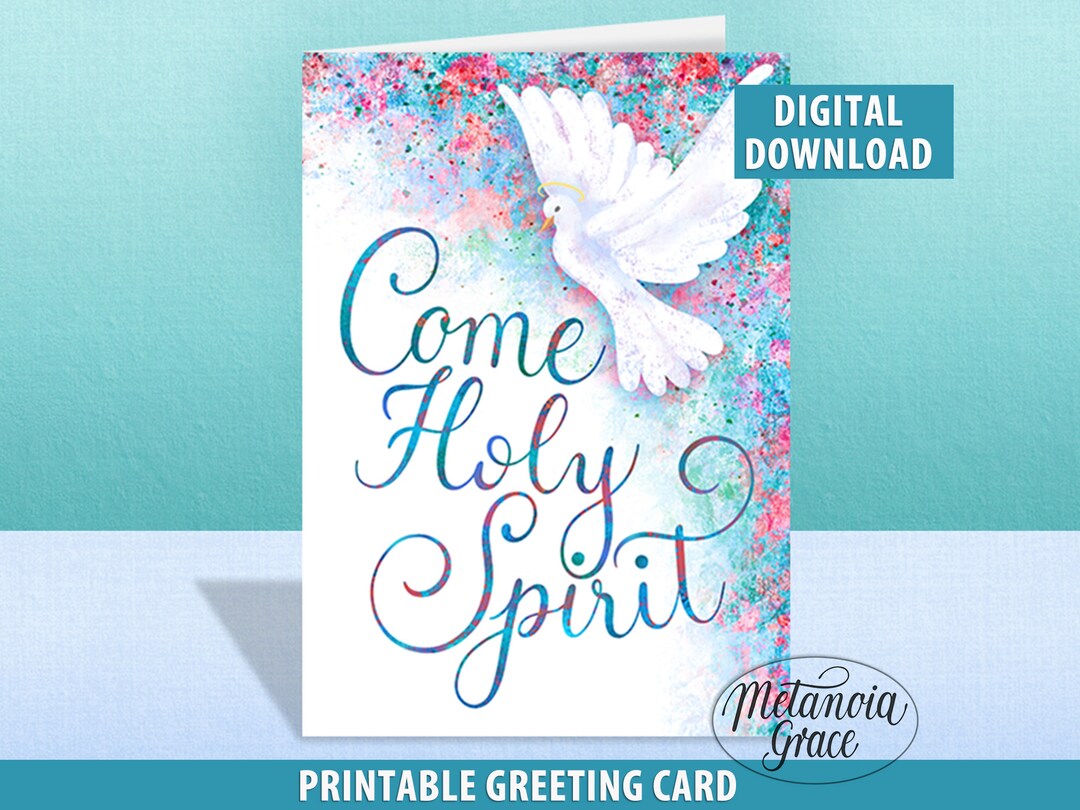 Confirmation Card, on Your Confirmation, Printable Note Card Come Holy ...