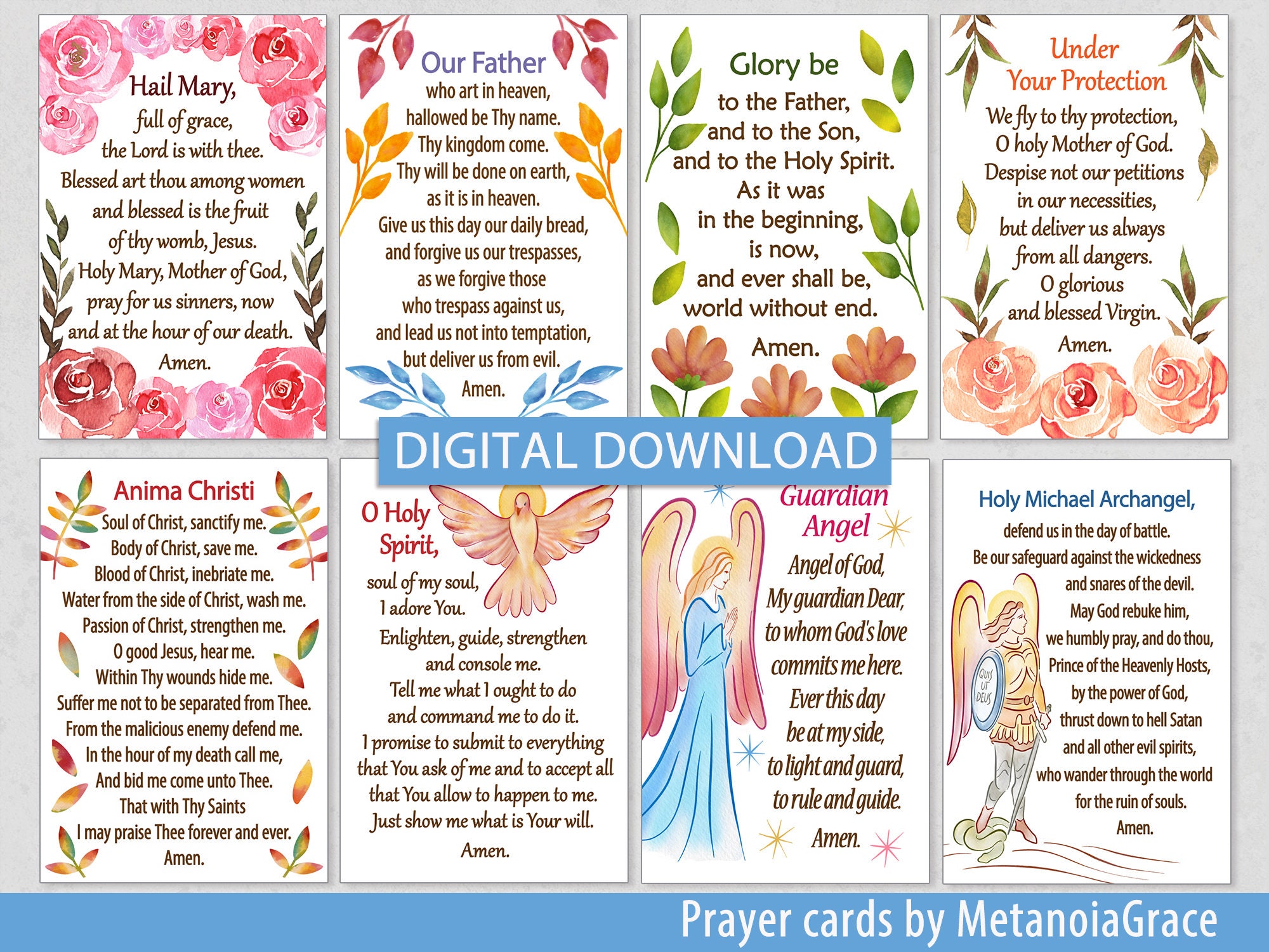 Free Printable Catholic Prayer Cards Bookmarks Printable Form 