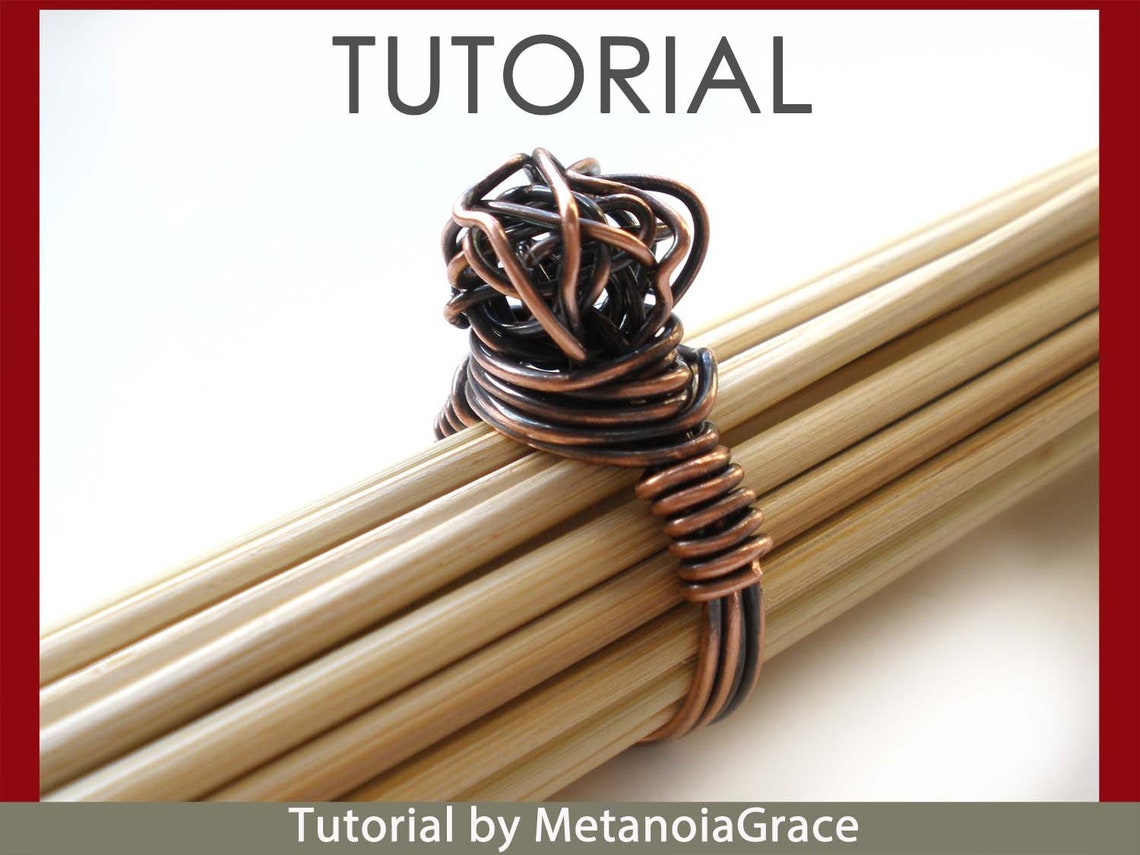 Wire Jewelry Tutorial, Knot Ring Tutorial, Knotted Ring Tutorial, Wire