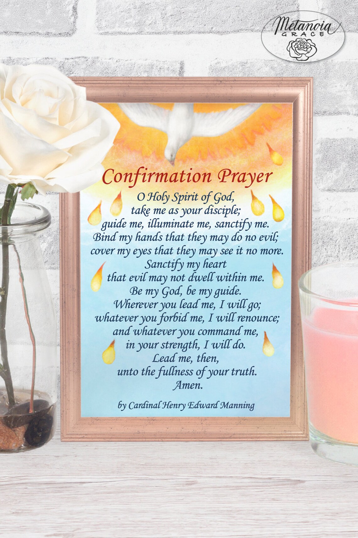Confirmation Prayer Card Printable O Holy Spirit of God - Etsy