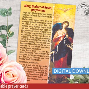 Mary Undoer of Knots Prayer, Our Lady Undoer of Knots, Virgin Mary ...