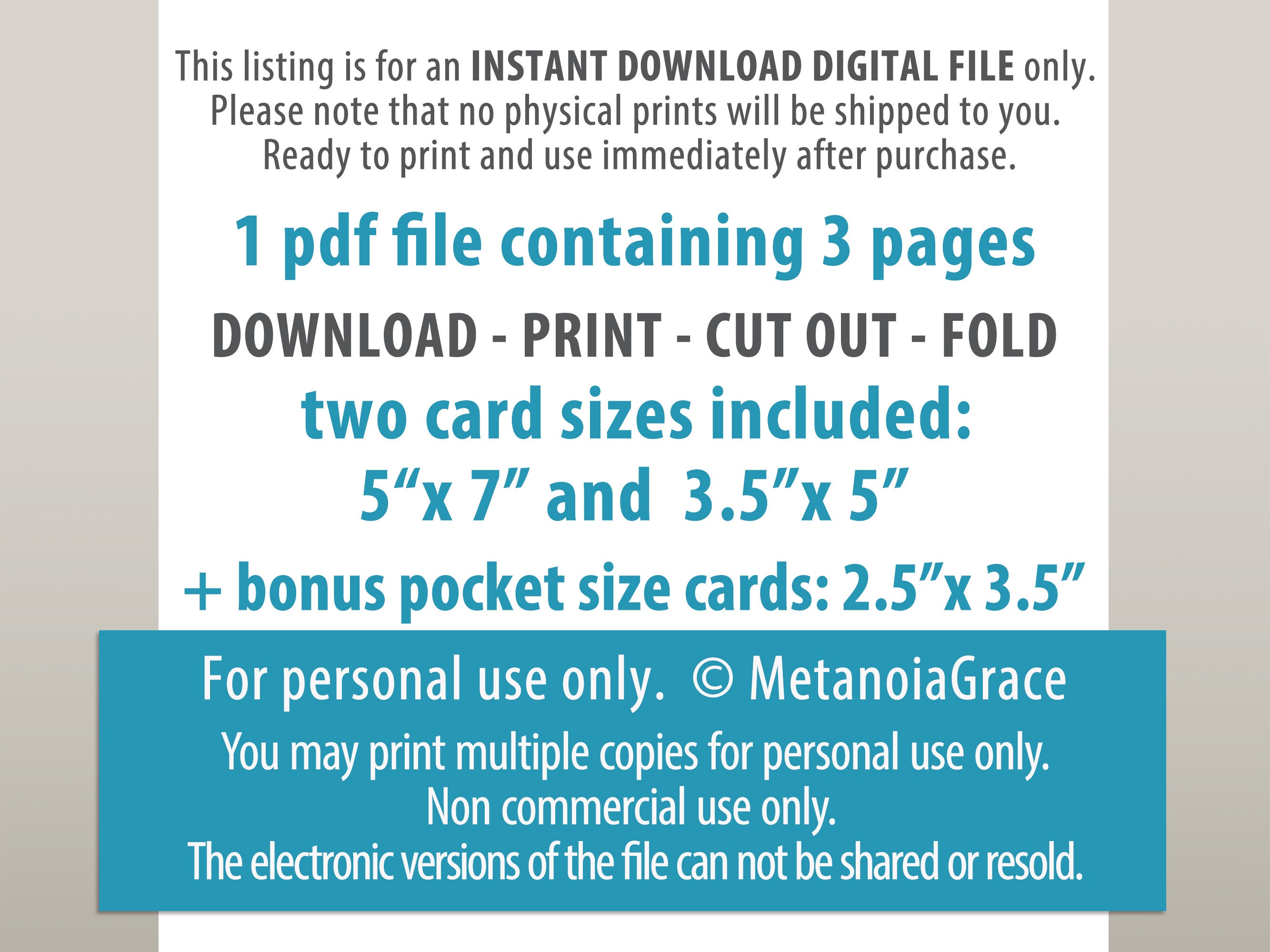 Fruits of the Spirit Note Card, Printable Confirmation Card, Holy ...
