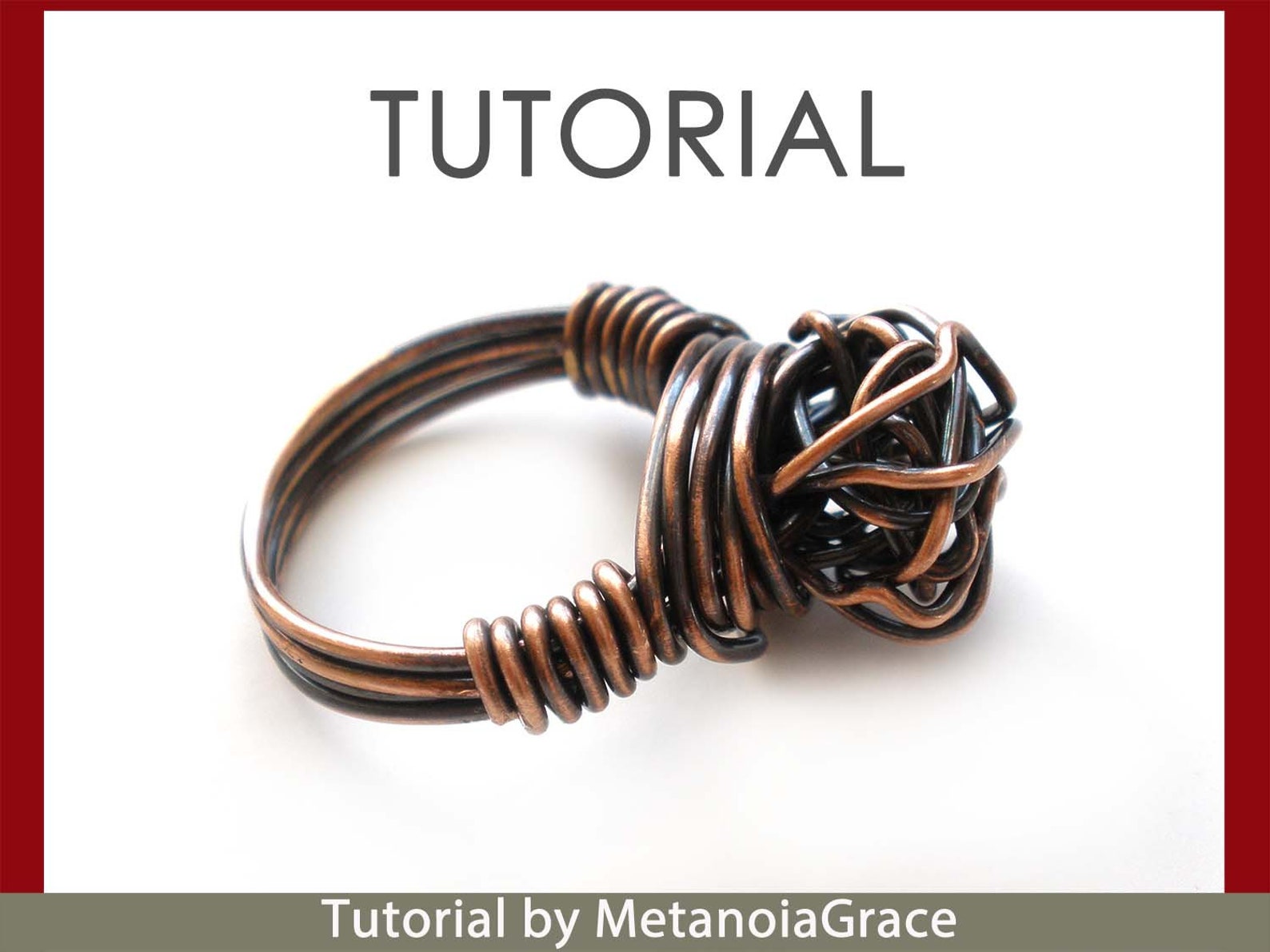 Wire Jewelry Tutorial, Knot Ring Tutorial, Knotted Ring Tutorial, Wire