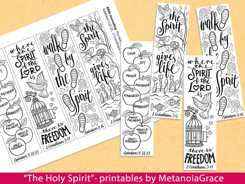 Bible Margin Strips Bookmark Coloring Bible Journaling Etsy
