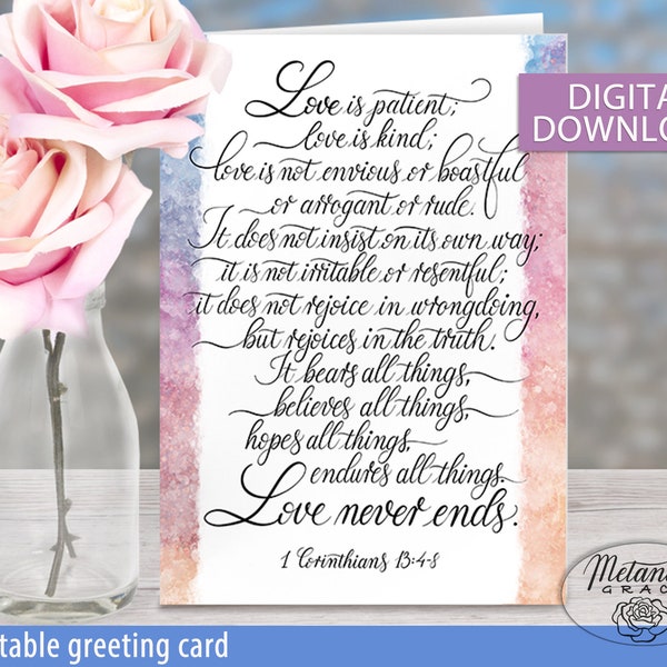 Love is Patient Love is Kind - Etsy