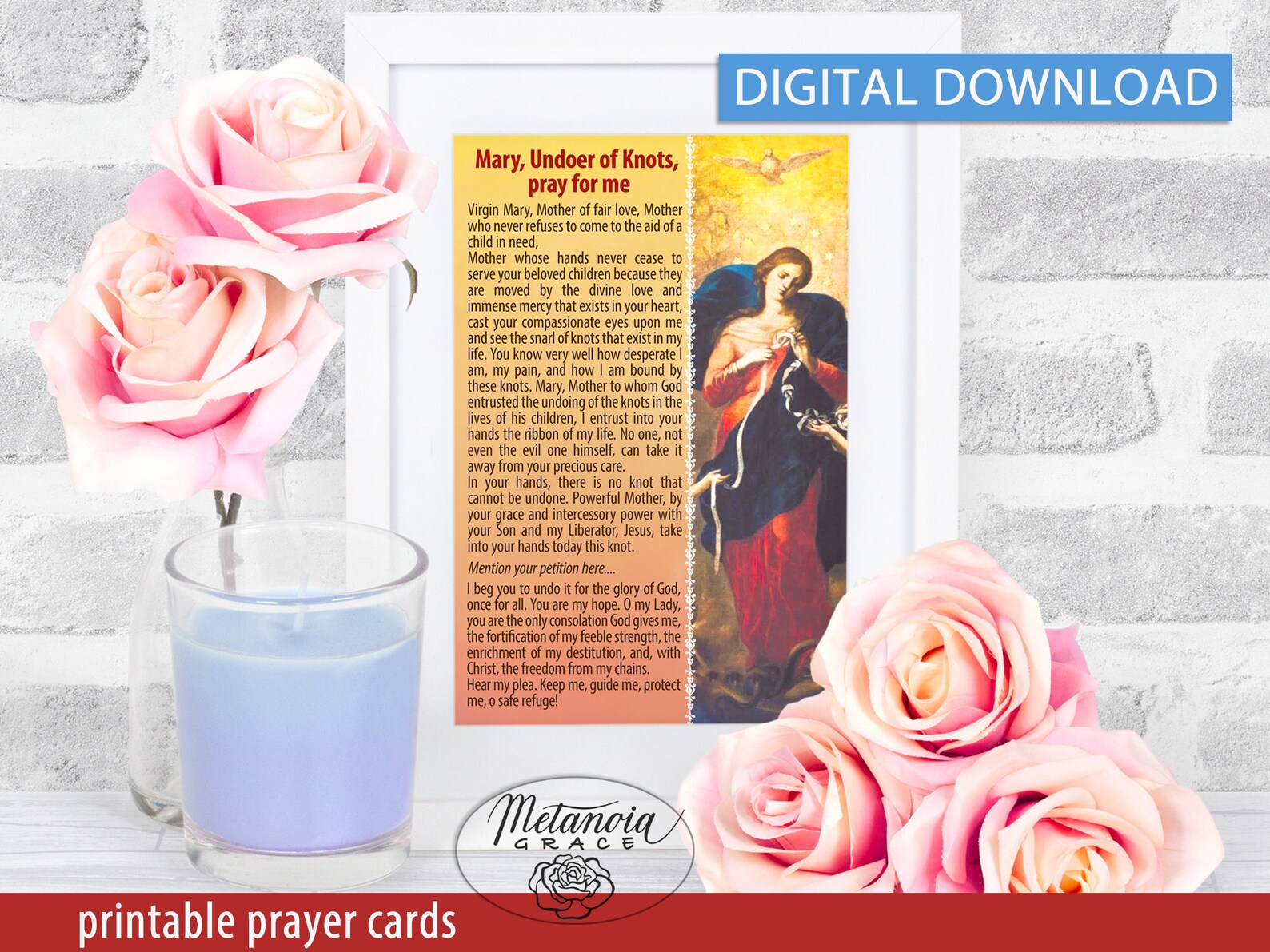 Mary Undoer of Knots Prayer, Our Lady Undoer of Knots, Virgin Mary ...