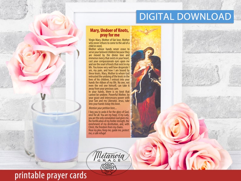 Mary Undoer of Knots Prayer, Our Lady Undoer of Knots, Virgin Mary ...