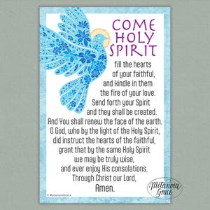 Come Holy Spirit Fill the Hearts of Your Faithful, Printable Pentecost ...