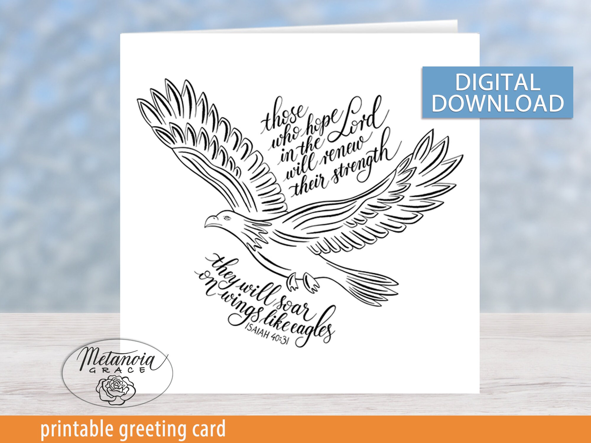 Isaiah 4031 Soar on Wings Like Eagles Eagle Wings Soar Etsy UK