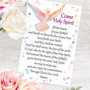 Come Holy Spirit Fill the Hearts of Your Faithful Pentecost - Etsy