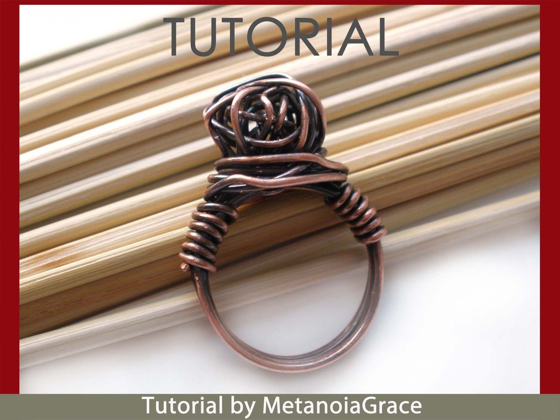 Wire Jewelry Tutorial, Knot Ring Tutorial, Knotted Ring Tutorial, Wire