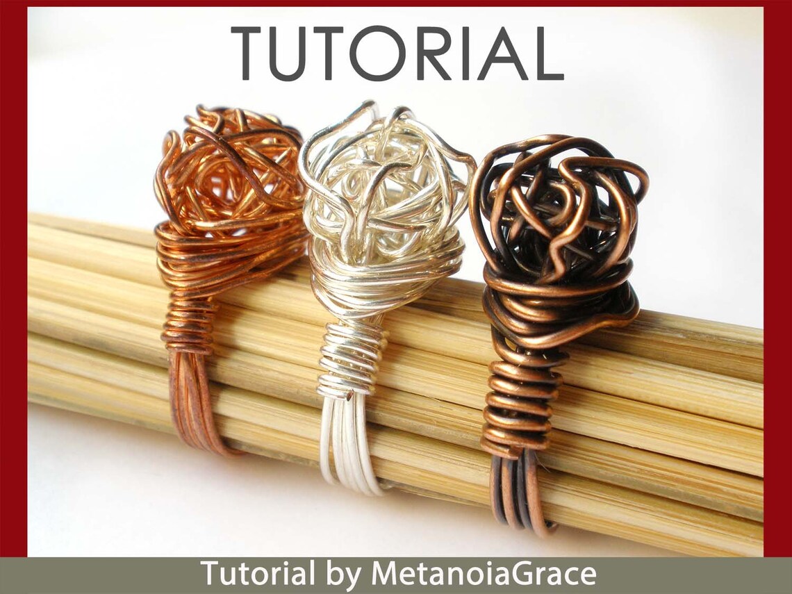 Wire Jewelry Tutorial, Knot Ring Tutorial, Knotted Ring Tutorial, Wire