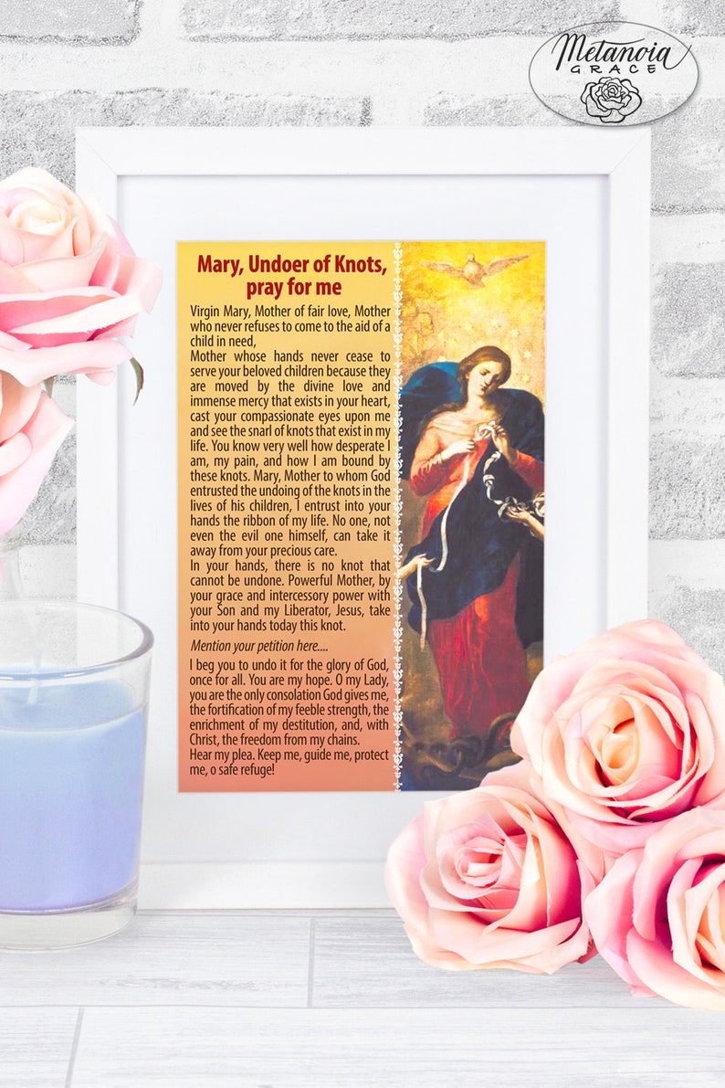 Mary Undoer of Knots Prayer, Our Lady Undoer of Knots, Virgin Mary ...