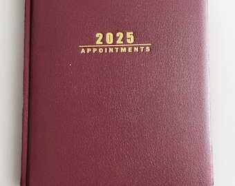2025 Hardcover Calendar and Appointment Book