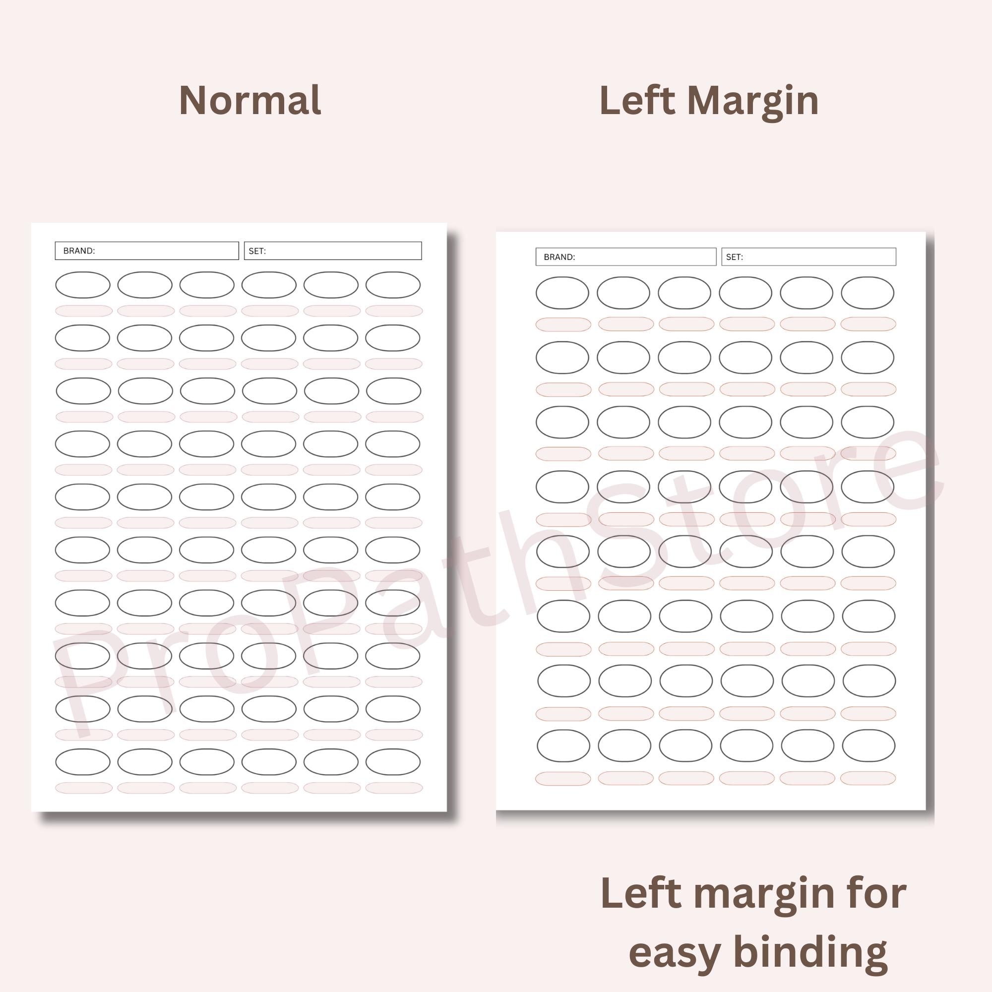 Printable Alcohol Marker Swatch Chart Copic & Ohuhu Color Test (PDF