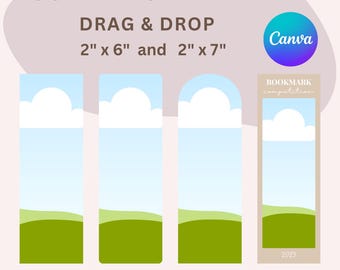 Customizable Bookmark Templates: Drag & Drop Canva Design (Digital Download)