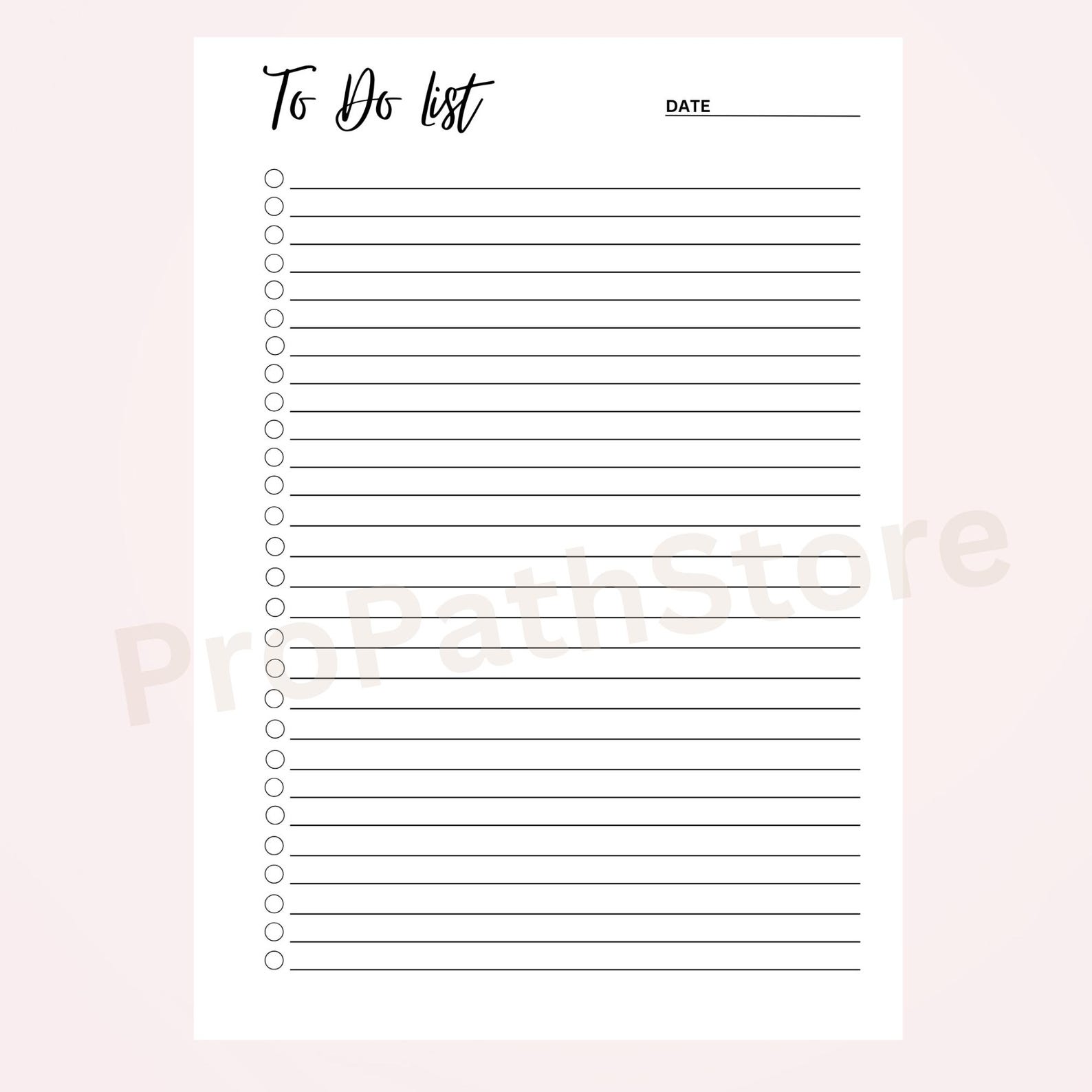 Printable To-do List: Minimalist Daily Task Planner (PDF, A4/a5/letter ...
