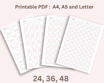 Tabla de muestras de marcadores de alcohol imprimible: Prueba de color Copic y Ohuhu (Descarga PDF)