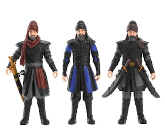 Dirilis Ertugrul Licensed Action Figures of Ertugrul Gazi, Turgut Alp and Bamsi Alp