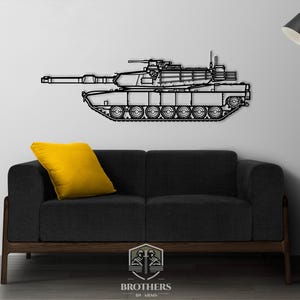 M1 ABRAMS DXF cut file, svg cut file for cricut, dxf files for plasma cnc, laser cut, print, wood wall decor, metal panels, design, art
