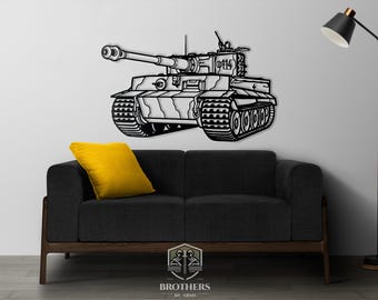 Tiger I Cut File, CNC Plasma Laser, Wall Decor (Digital Download)