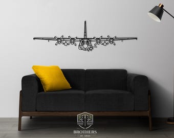 AC-130U SWS DXF cut file, svg cut file for cricut, dxf files for plasma cnc, laser cut, print, wood wall decor, metal panels, design, art