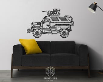 M1224 MaxxPro Wall Art, Laser Cut Metal Panel (Digital Download)