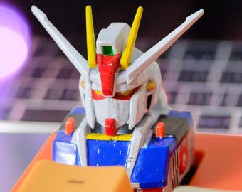 Fathers Day Gift, Gundam Artisan Keycap, Keycap Anime Keycap, Robot Keycap, Artisan Keycap, Gamer Fans Mechanical Keyboard Birthday Gift boy