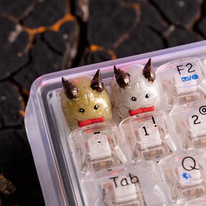 Poro Artisan Keycap, Cute Game Fans Keycaps Artisan Keycap for Mechanical Keyboard Cherry MX Keycap Gift for Him Birthday, LOL Gamer Gift