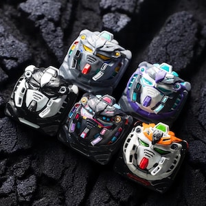Father&#39;s Day Gift, Gundam Artisan Keycap, Keycap Anime Keycap, Robot Keycap, Artisan Keycap, Gamer Mechanical Keyboard Birthday Gift boy