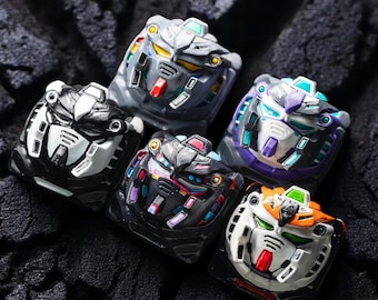 Father's Day Gift, Gundam Artisan Keycap, Keycap Anime Keycap, Robot Keycap, Artisan Keycap, Gamer Mechanical Keyboard Birthday Gift boy