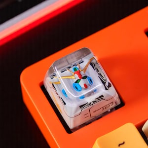 Fathers Day Gift, Gundam Artisan Keycap, Keycap Anime Keycap, Robot Keycap, Artisan Keycap, Gamer Fans Mechanical Keyboard Birthday Gift boy
