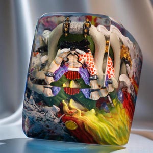 Artisan Resin Keycap – Handmade SA Profile Keycap for Cherry MX Mechanical Keyboards, Custom 3D Design, Unique Gift for Gamers