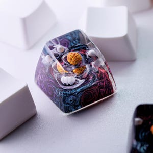 Planet Keycap, Solar Systerm Keycap, Galaxy Keycap, Universe Keycap, Keycap Set for MX Cherry Switches Mechanical Keyboard, Handmade Gift