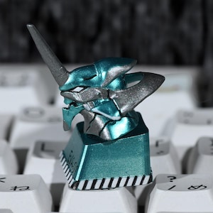 Cute Eva No 1 Artisan Keycap, Cute Game Fans Keycaps Artisan Keycap for Mechanical Keyboard Cherry MX Keycap Cute Gift for Him Birthday