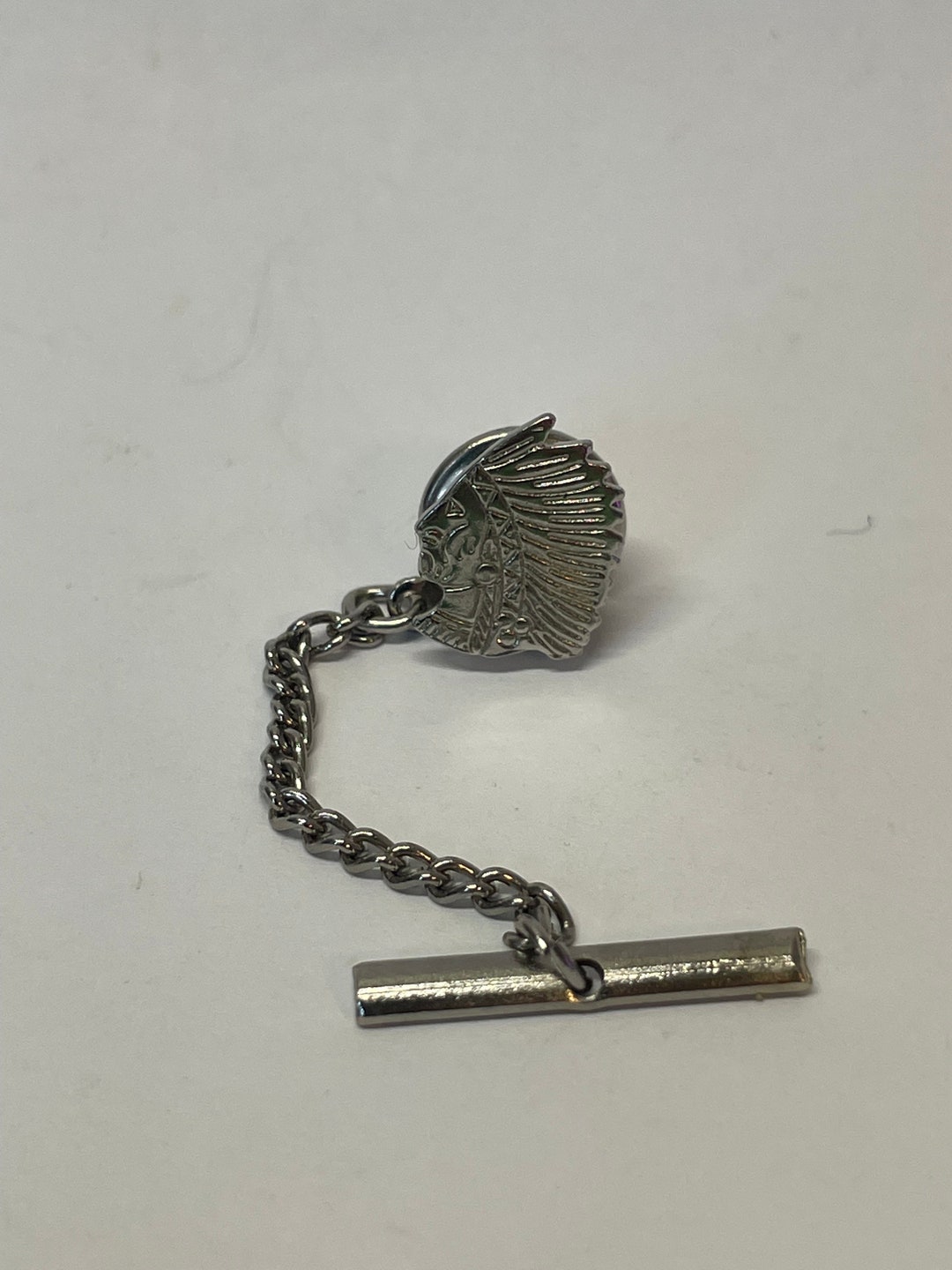 Vintage Native American Indian Lapel Pin Tie Tack Etsy