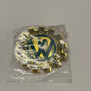 Volkswagen 10 Years Vintage Enamel Pin Eureka Springs 2002 VW