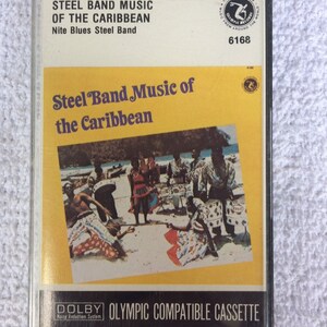 Steel band music of the Caribbean. Nite Blues steel band cassette tape