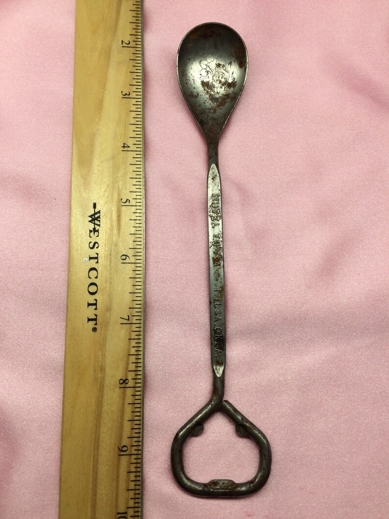 Spoon and Bottle Opener Collectable From Hotel Tulsa Etsy
