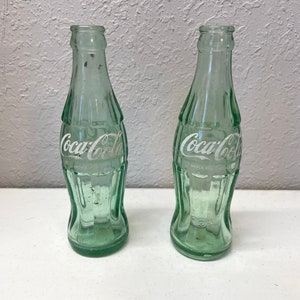 Set of 2 Vintage Coca Cola Bottle Hecho En Mexico