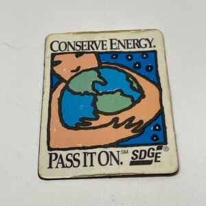 Conserve Energy Pass it On SDGE Fridge Magnet