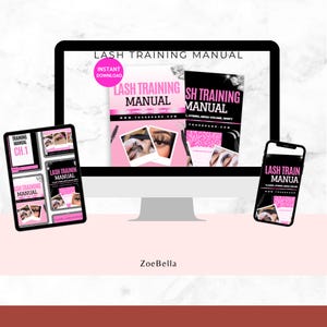Digitales Lash Trainings-Handbuch – Lash Artist Guide eBook – Wimpernverlängerung für Zuhause lernen