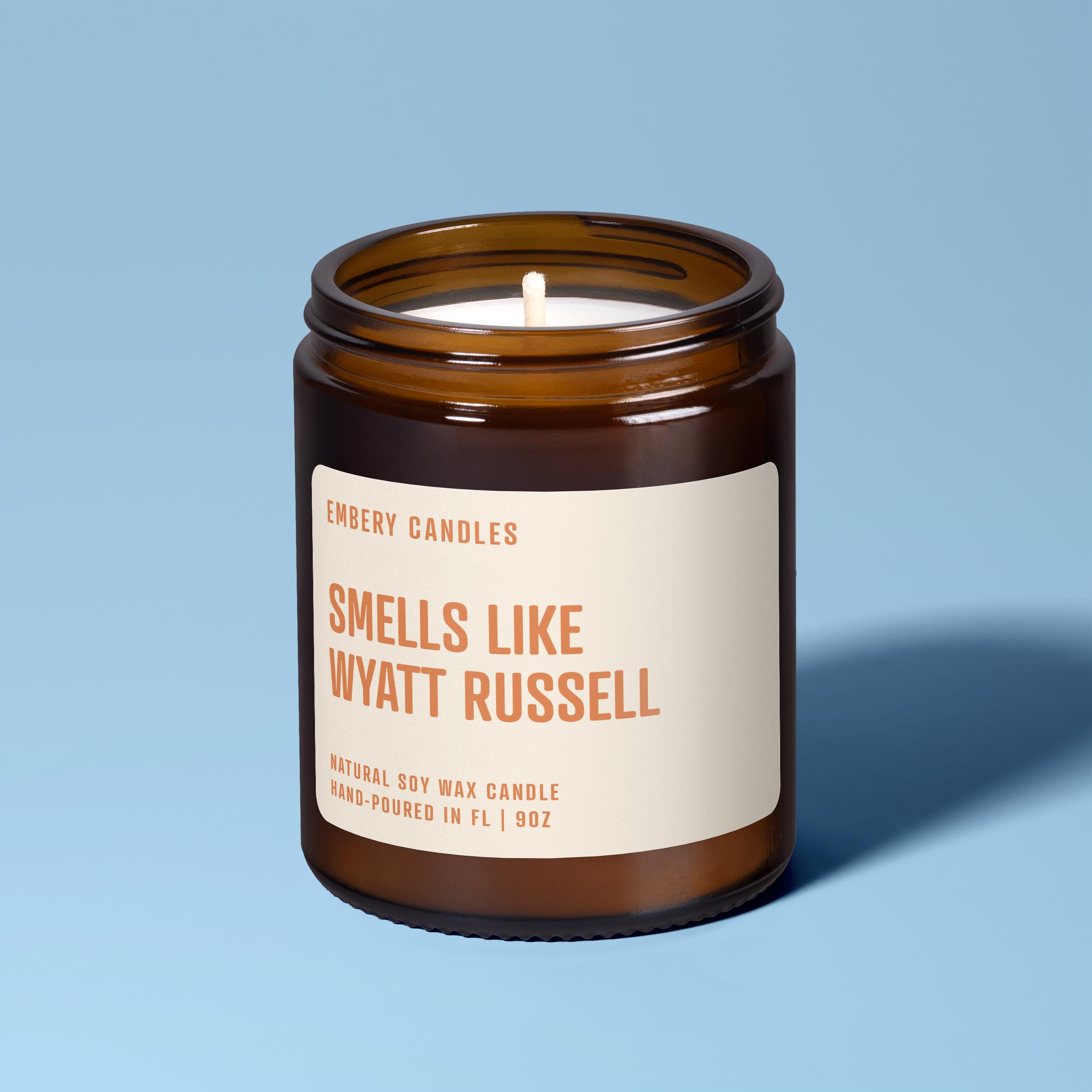 Smells Like Wyatt Russell | Soy Candle | Movie Lover Candle | Celebrity Crush | Home Decor | Best Friend Gift