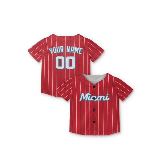 Personalized Miami Marlins Jersey: Custom Baseball Team Jersey