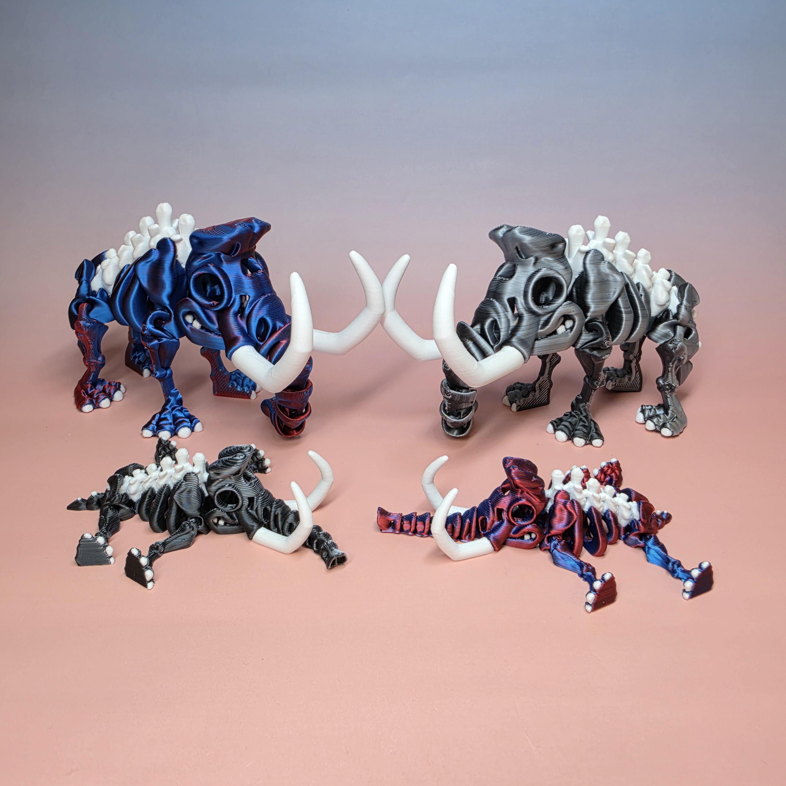 Mammoth Skeleton 3D Printed