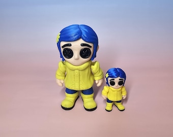 Coraline Horror Figure 3D Printed