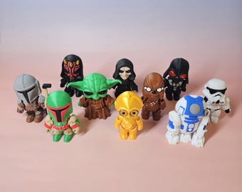 Inspired Galaxy Characters 3D Printed
